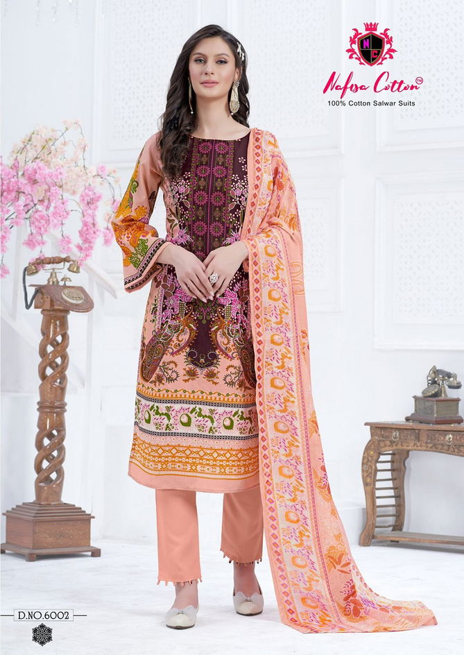 Esra Vol 6 By Nafisa Karachi Cotton Dress Material Wholesale Shop In Surat